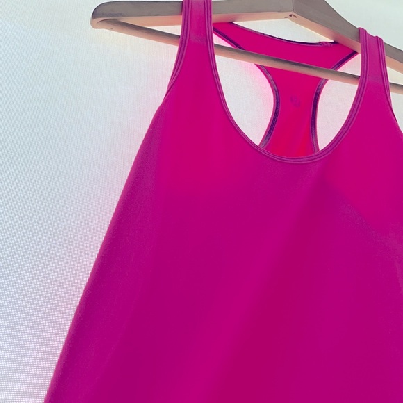 Hot pink LULULEMON workout tank - Picture 3 of 3